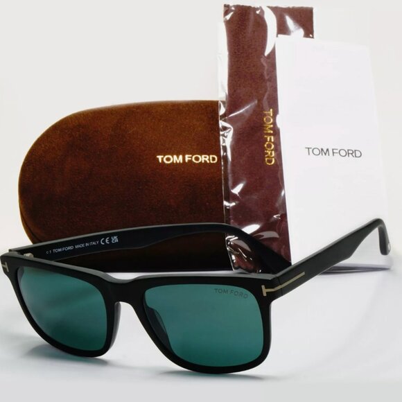 Tom Ford Black Green 56mm Sunglasses